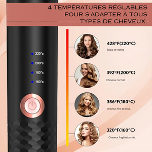 Curl Wand Fer à boucler Rotatif Automatique