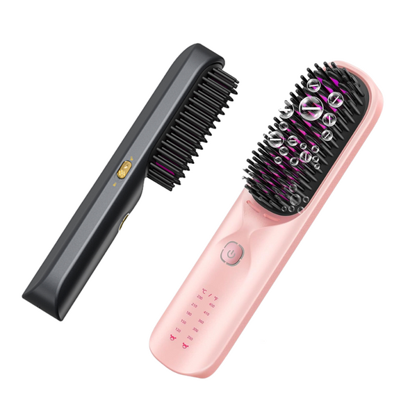 Brosse Lissante Chauffante Sans Fil
