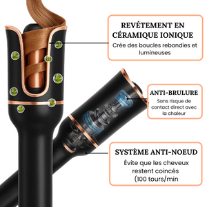 Curl Wand Fer à boucler Rotatif Automatique