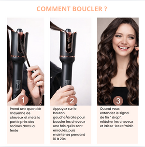Curl Wand Fer à boucler Rotatif Automatique